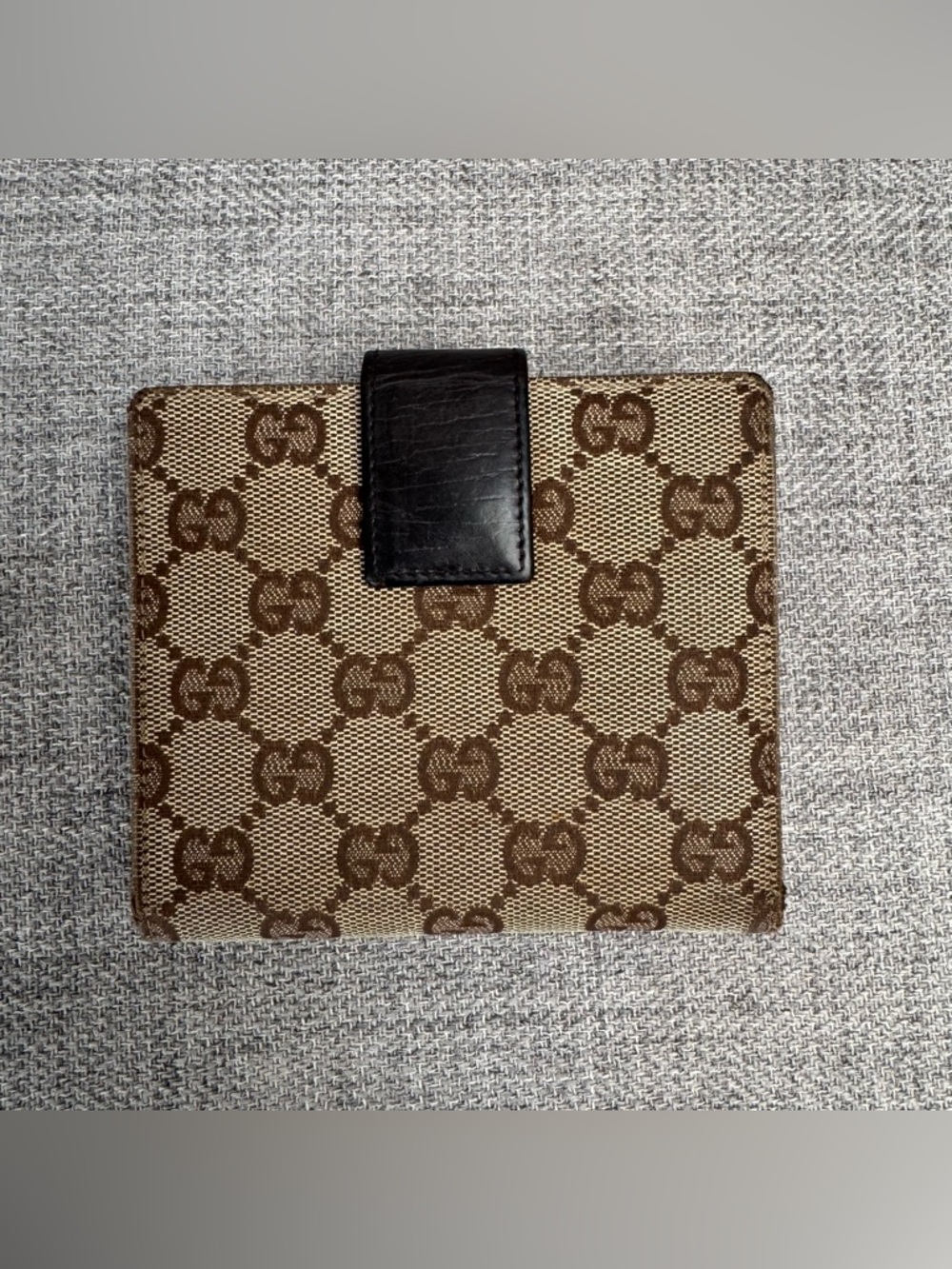 ✨GG Canvas Vintage Web Horsebit Compact Wallet✨ - Picture 4 of 17
